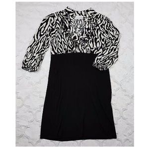 Anthropologie Lucy & Laurel Dress Zebra Size 10